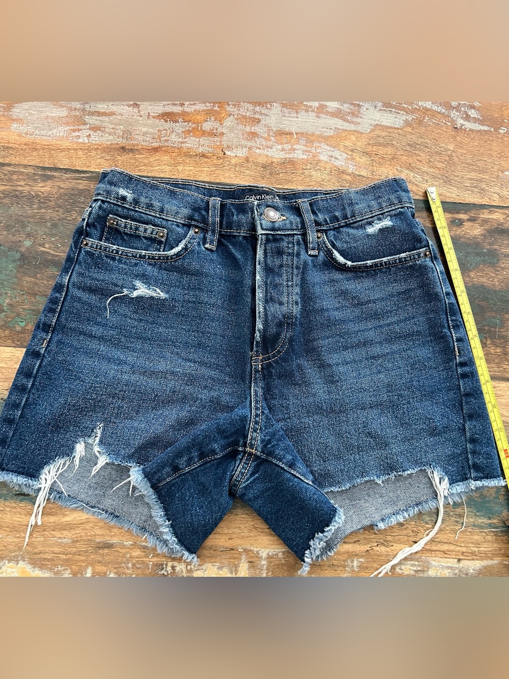 Calvin Klein High Waisted Denim shorts